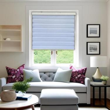 Imagem de Persiana Rolo Double Vision Zebra Branca 160 (L) x 220 (A) Cortina C/ 