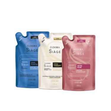 Imagem de Combo Cronograma Capilar Eudora Refil Máscara Capilar Cica Therapy Hai
