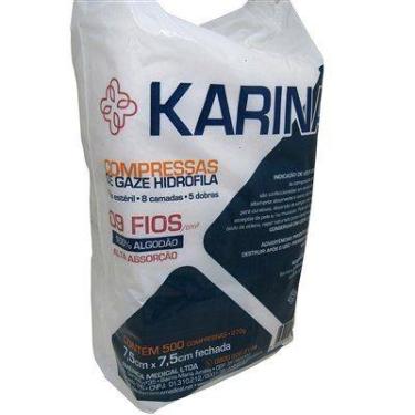 Imagem de Compressa De Gaze Hidrófila Com 9 Fios Karina - America Medical