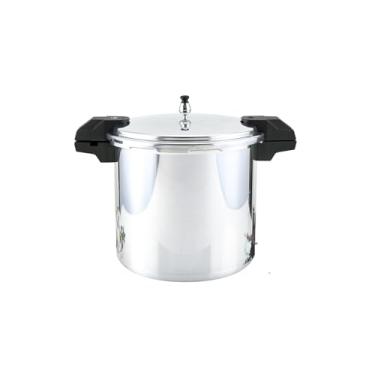 Imagem de IMUSA Panela de pressão Jumbo de 22 litros EUA com regulador e alças laterais, prata