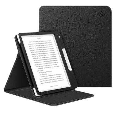Imagem de Fintie Capa com suporte para leitor digital Kobo Libra Color (2024)/Kobo Libra 2 (2021) de 7 polegadas – [visualização em vários ângulos] Capa com suporte vertical de ajuste fino com