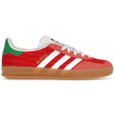 Imagem de adidas Originals Gazelle Tênis masculino para uso interno (vermelho olímpico, 42)