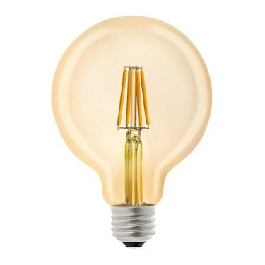 Imagem de Lâmpada De Filamento Led Âmbar 4W G95 - 2200K - 549,0006 - Noll Led