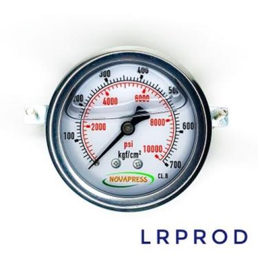 Imagem de Manômetro horizontal -diam.63mm (2. 1/2 ) com escala de 0-700 KGF/CM2 