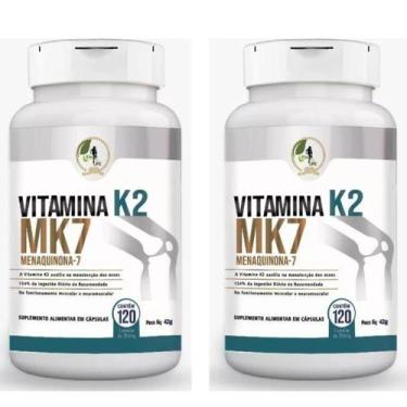 Imagem de Kit C/2 Vitamina K2 Menaquinona 7 Mk7 350mg - Fits Life