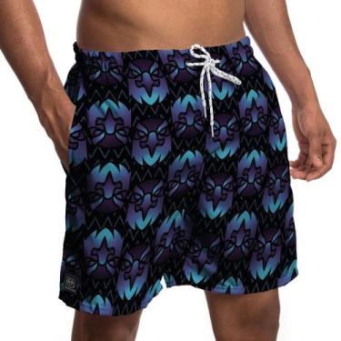 Imagem de Short Tactel Masculino com Bolsos Estampado 1091 - Pierre Couto, Mascu