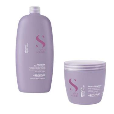 Imagem de Kit Shampoo 1L e Máscara 500ml Alfaparf Sdl Smoothing - Manutenção de 