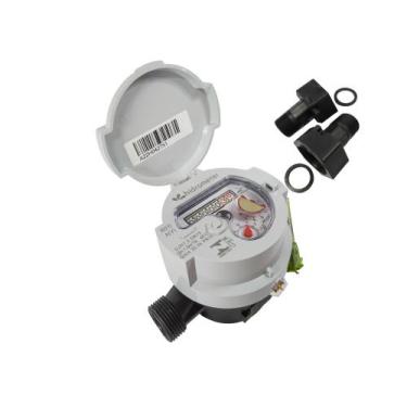 Imagem de Hidrômetro Unijato Composite 1/2" (DN15) 3m³/h - QN 1,5m³/h + Conexões
