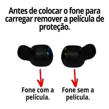 Imagem de Fone De Ouvido Bluetooth Preto In-Ear Compatível com Moto G41 - DRAIK
