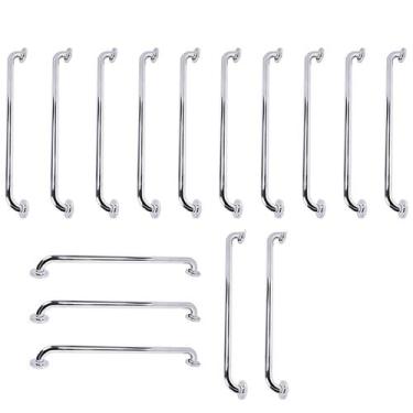 Imagem de Barra de Apoio 70cm Inox Kit 15 Unidades Idoso Cadeirante Gestante Cri