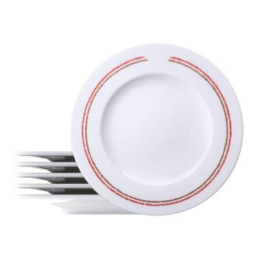 Imagem de Jogo de Pratos Rasos Tramontina Churrasco Classic 6 Peças em Porcelana