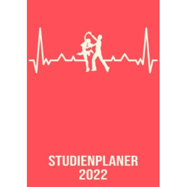 Imagem de Studienplaner 2022: DIN A4 Kalender von 01/2022 - 12/2022 1 Tag = 1 Seite mit großem Tageskalender und großartiger Übersicht. Monatsübersicht, ... in diesem Kalenderbuch / Herzschlag Tanz Paar