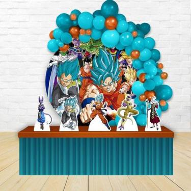 Imagem de KIT FESTA KIT FESTA PAINEL REDONDO Decoração Infantil Dragon Ball Supe