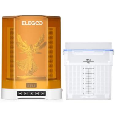 Imagem de ELEGOO Mercury Plus 2 em 1 Estação de Lavagem e Cura V3.0, grande capacidade de 7,5 L, compatível com impressoras 3D Mars Saturn Photon Halot MSLA LCD DLP