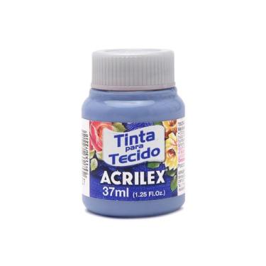 Imagem de Tinta Para Tecido Acrilex Fosca 37ml Escolha a Cor, 825 - AZUL COUNTRY