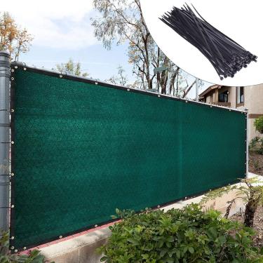 Imagem de Cerca de tela de privacidade Royal Shade Green 1,5 m x 3,7 m com gravatas