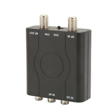 Imagem de Modulador RF converte definição padrão em coaxial, inclui cabo AV, saída NTSC, artesanato fino, feito de material ABS premium, desempenho estável
