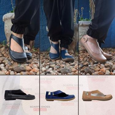 Imagem de Kit 3 Sapatilhas Boneca Sintético Preto/Marinho/Antique - Scarpe Shoes