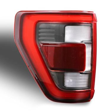 Imagem de Nakuuly Conjunto de luz traseira de LED com ponto cego compatível com Ford F150 F-150 F-150 2021, 2022, 2023, captador preto, lado esquerdo do motorista, lâmpada de freio traseiro # NL3Z13405E (módulo