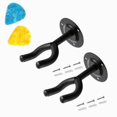 Imagem de Kit 2 Suporte de Parede Violão Cavaquinho Ukulele Guitarra Violino + 2