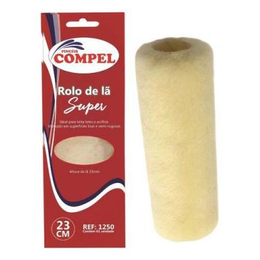 Imagem de Rolo De Lã Carneiro Alta Super 23cm Pintura Parede - COMPEL