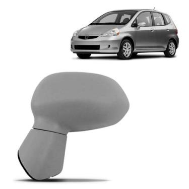 Imagem de Retrovisor fit 2003 2004 2005 2006 2007 2008 primer elétrico sem pisca
