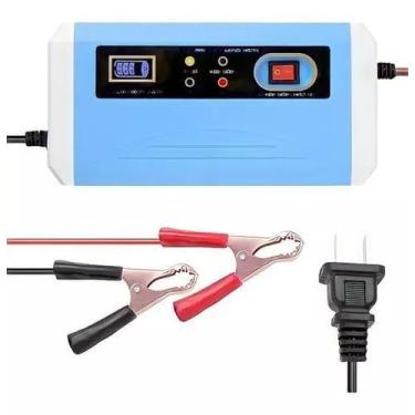 Imagem de Carregador de bateria carro bivolt 12v/24v 10a 120w led - Sa, Songle, 