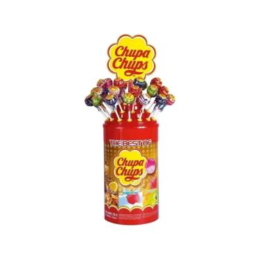 Imagem de Pirulito Chupa Chups Sortido Pote 100u 1,2Kg