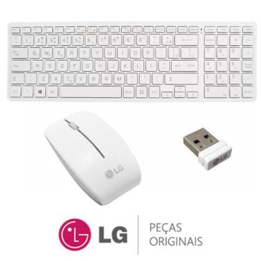 Imagem de Teclado + Mouse Sem Fio V320 Branco + Receptor de Sinal All In One e N