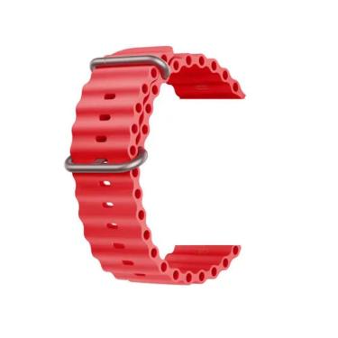 Imagem de Pulseira Oceano Silicone Para Smartwatch 49mm 45mm 44mm 42mm