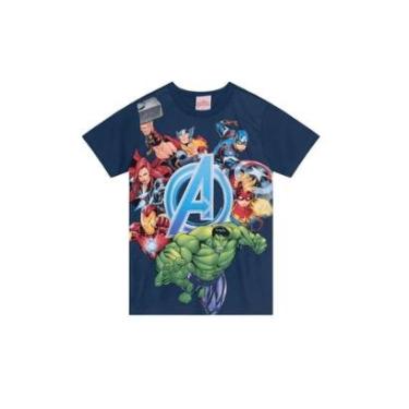 Imagem de Camiseta infantil menino dos vingadores Brandili-Masculino