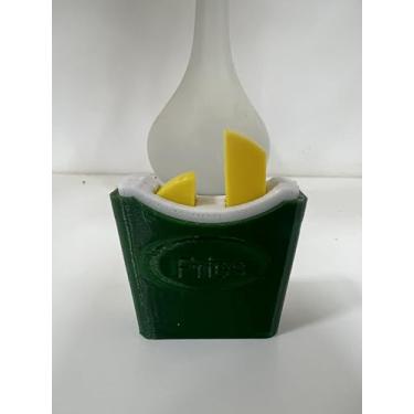 Imagem de Brinquedo Sensorial Batata Fritas Anti Stress Click Pop it Fidget 3D (Verde)