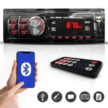 Imagem de Mp3 Player Som Carro Automotivo Bluetooth Pendrive Sd Rádio - First Op