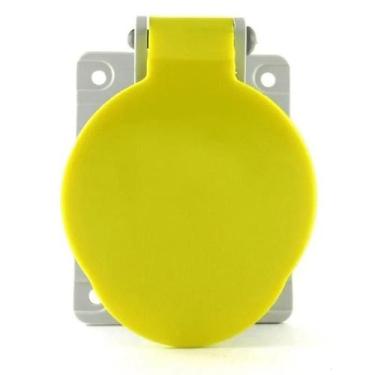 Imagem de Tomada De Embutir 3P+T 16A 100/130V Amarela N4044 Steck