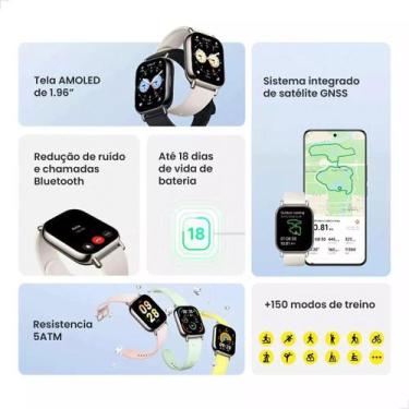 Imagem de Relógio Smartwatch RedmiWatch 5 Lite Xiaomi Tela 1,96 Amoled Gps Integ