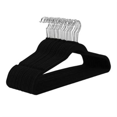 Imagem de Cabide Veludo Adulto Antideslizante Kit 50 Unidade Fukuyama