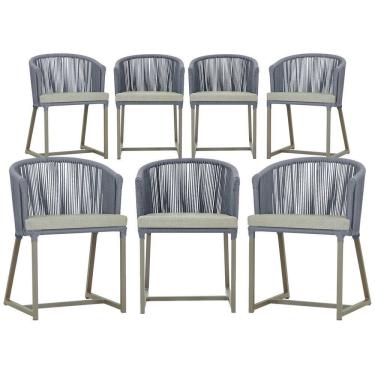 Imagem de 6 Cadeiras de Jantar Área Noronha em Alumínio