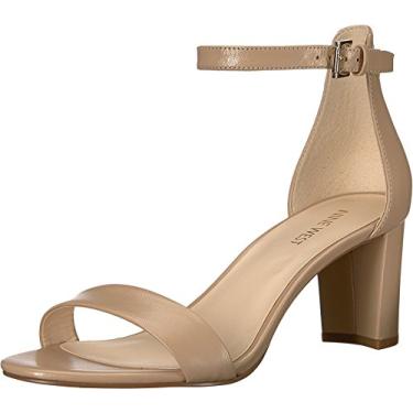 Imagem de Nine West Sandália feminina de salto Pruce, Couro natural, 38