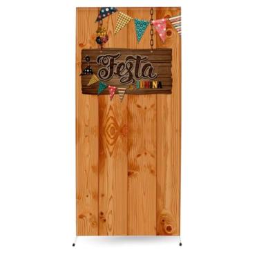 Imagem de Painel Lateral Romano Veste Fácil 0,90x2,20m Festa Junina (PLFJN0007)