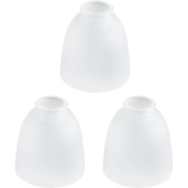 Imagem de WYNEYET Pacote Com 3 Capas De Vidro Para Ventilador Teto, Globos Sombra Foscos Brancos, Abajures Luminárias, Lustres, Arandelas Parede, Luminárias Pendentes, 1,65 Pol.