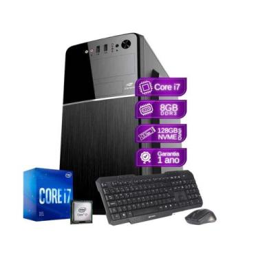 Imagem de Computador Core i7 8GB SSD 128GB NVMe  Gar de 1 ano - PC Master