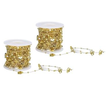 Imagem de Generic Barbante Estrela, Star String String Guirlanda de Corte 2 Rolos Decorativos para Decoração de Casa (Ouro)