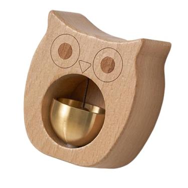 Imagem de IEUDNS Sino de entrada de desenho animado com som claro para lojistas, sino de vento para geladeiras, entrada de negócios ao entrar, Coruja