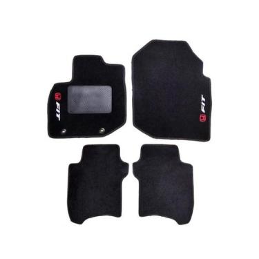 Imagem de Kit Tapete De Carpete Honda Fit 2009 Até 2014 Preto - Master Parts
