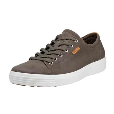 Imagem de ECCO Tênis masculino Soft 7 Fashion, Nobuck de argila escura/leão, 15-15.5
