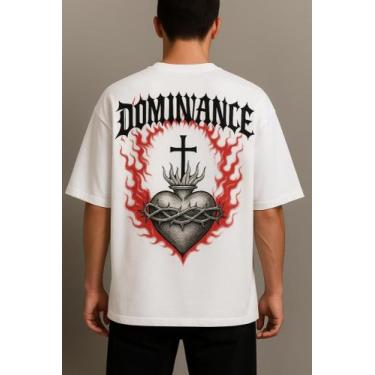 Imagem de Camiseta Streetwear Oversized Masculina Branca - swagon, 2, GG