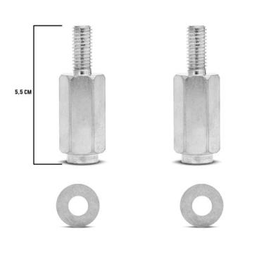 Imagem de Kit 2 Parafusos para Suporte de Baú Universal Pro Tork Motos Honda 201