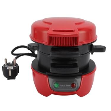 Imagem de Eujgoov Sanduíche Burger Fabricante de Controle de Temperatura Automática Não -Substício para a Máquina de café da manhã 3 Em 1, Materiais de Uso e Seguros para Usuários (Plugue da UE 220V)