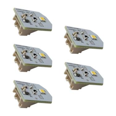 Imagem de WELURE WR55X11132 5 peças de substituição de luz de geladeira LED para modelos GE DFE28JSKHSS GFD28GBLCTS GFD28GBLDTS GFD28GELCDS GFD28GELDDS GFD28GMLCES GFD28GMLDES GFD28GSLDSS, capa de plástico não