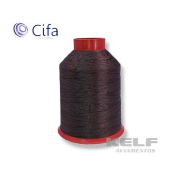 Imagem de Fio Linha 40 100% Poliamida 80g Costura De Estofados Cifa Cor Café 010
